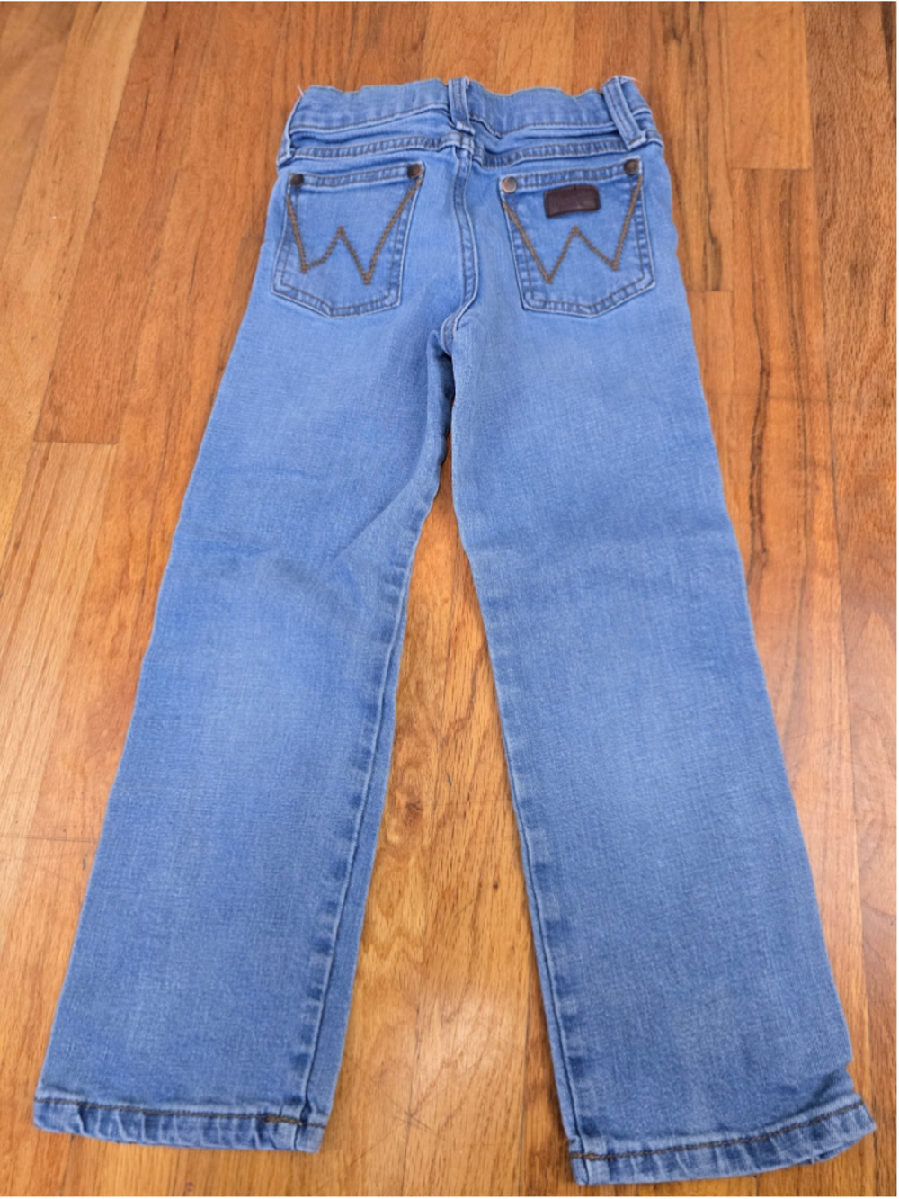 Boys Wrangler Slim Straight Jeans Size 6 Blue